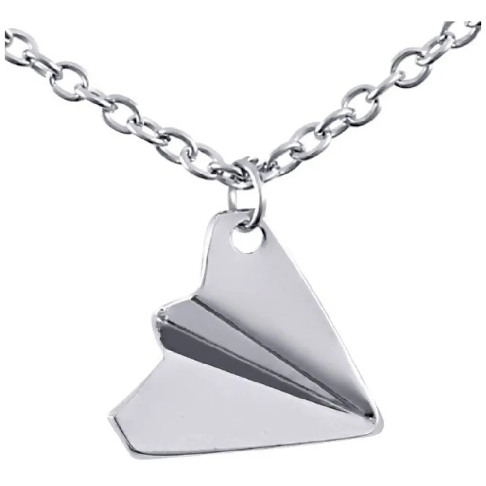 Airplane necklace Stainless Steel, 3 Cms