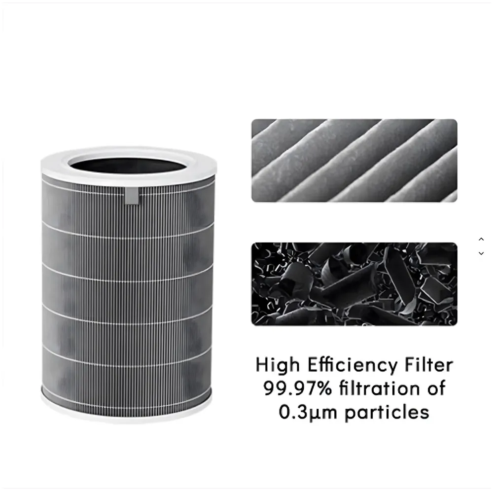 Replacement HEPA Filter, Air Filter for Home Compatible with Mi Air Purifier 1/2 /3 /2S Pro, Air Purifier. Formaldehyde Removal and Activated Carbon – With RFID - 29 cm x 20 cm - 9