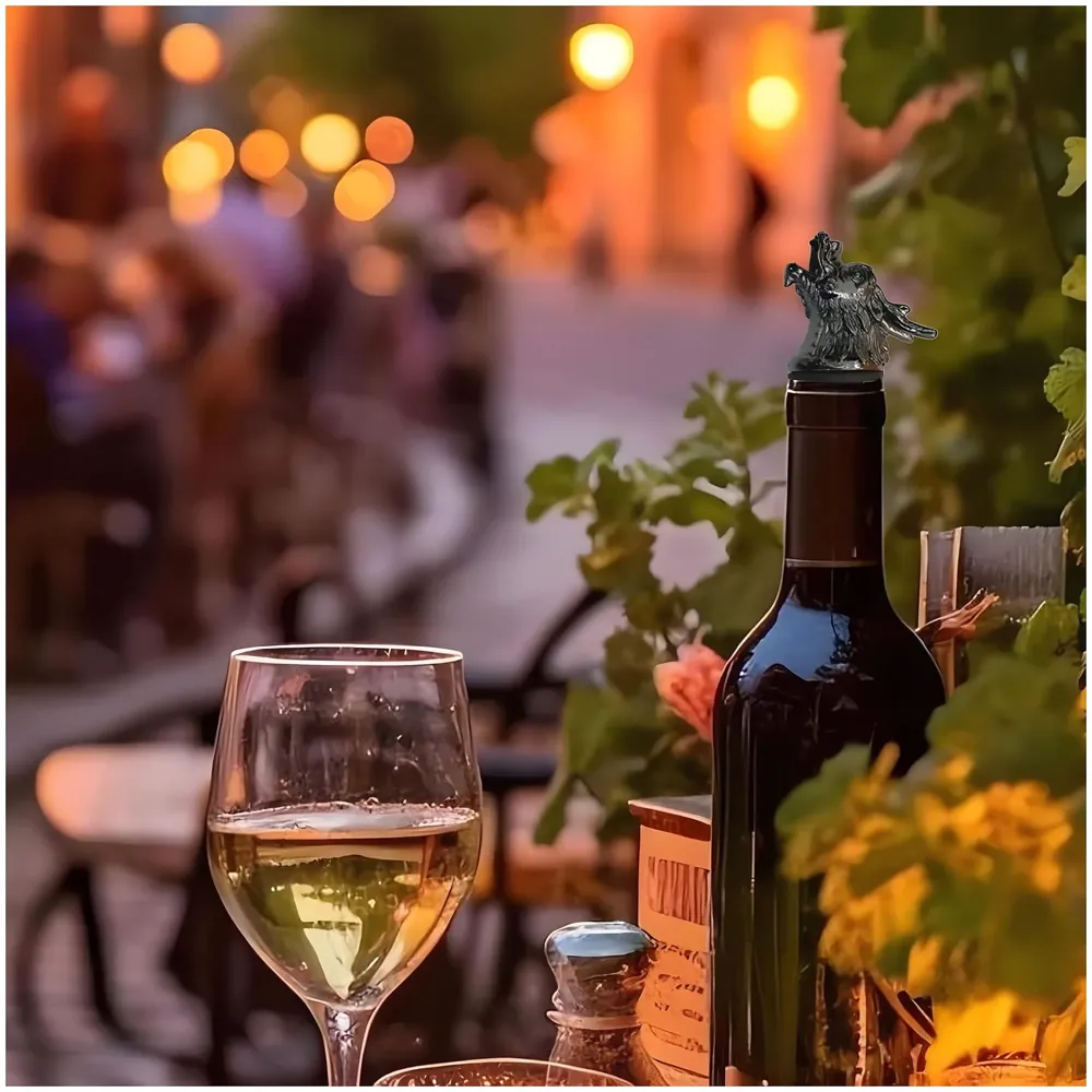 Dragon Head Liquor Bottle Pourer Liquor Pour Spout 1Pc Deer Head Bottle Tipping Nozzle Silicone Stoppers for Bars Homes Party Whiskey Wine Spirits