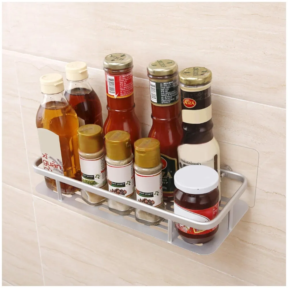 Wall Mount 12 Inch Bathroom Horizontal Shelf 1 Pc, Rust Free Aluminium Shower Caddy Wall Shelf Holder Anti Rust, Rust Free Aluminium, Installation Kit Included (1, Aluminum Horizontal)