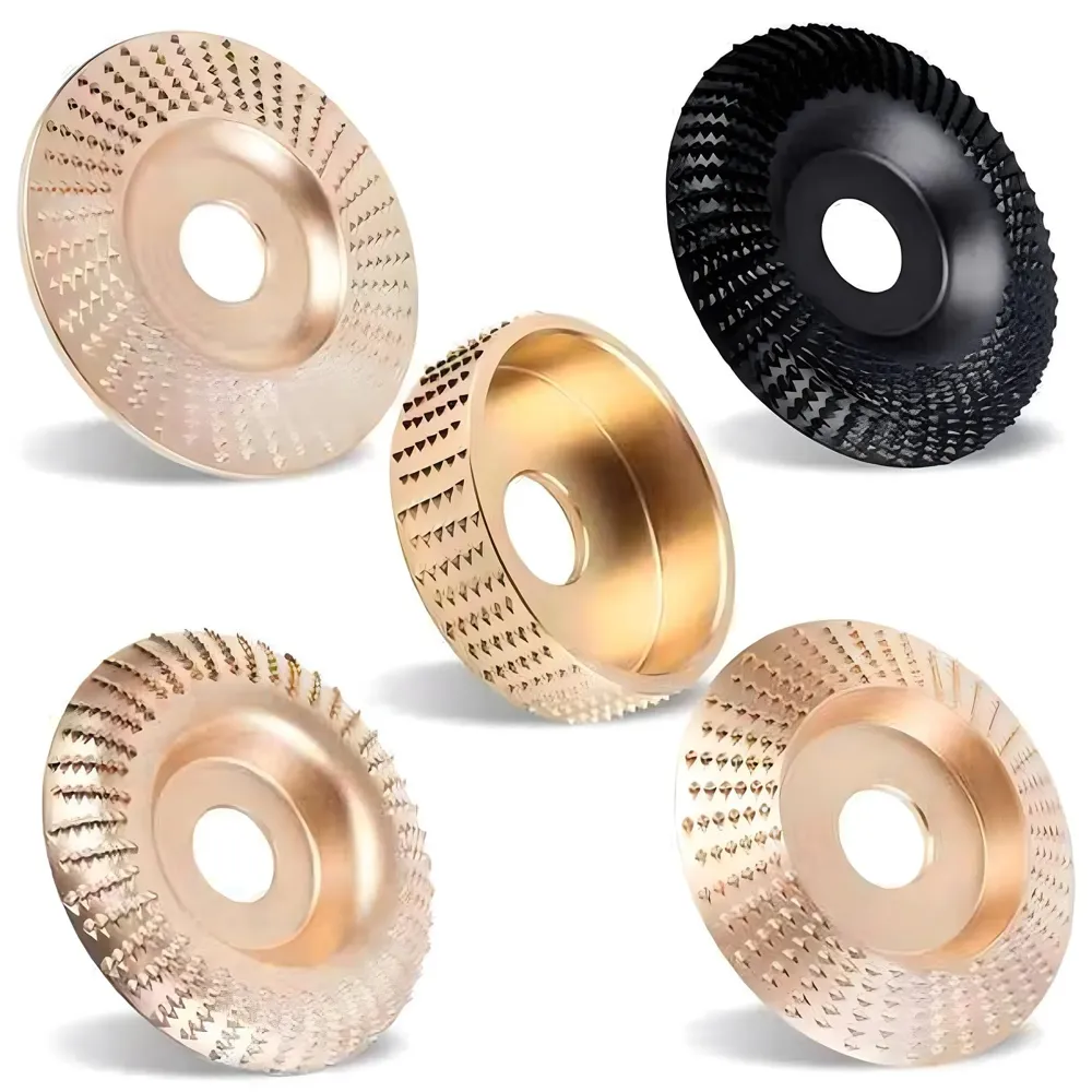 5 Pcs Angle Grinder For wood work Wood Carving Disk Attachments With 5/8 Arbor, 4 inch