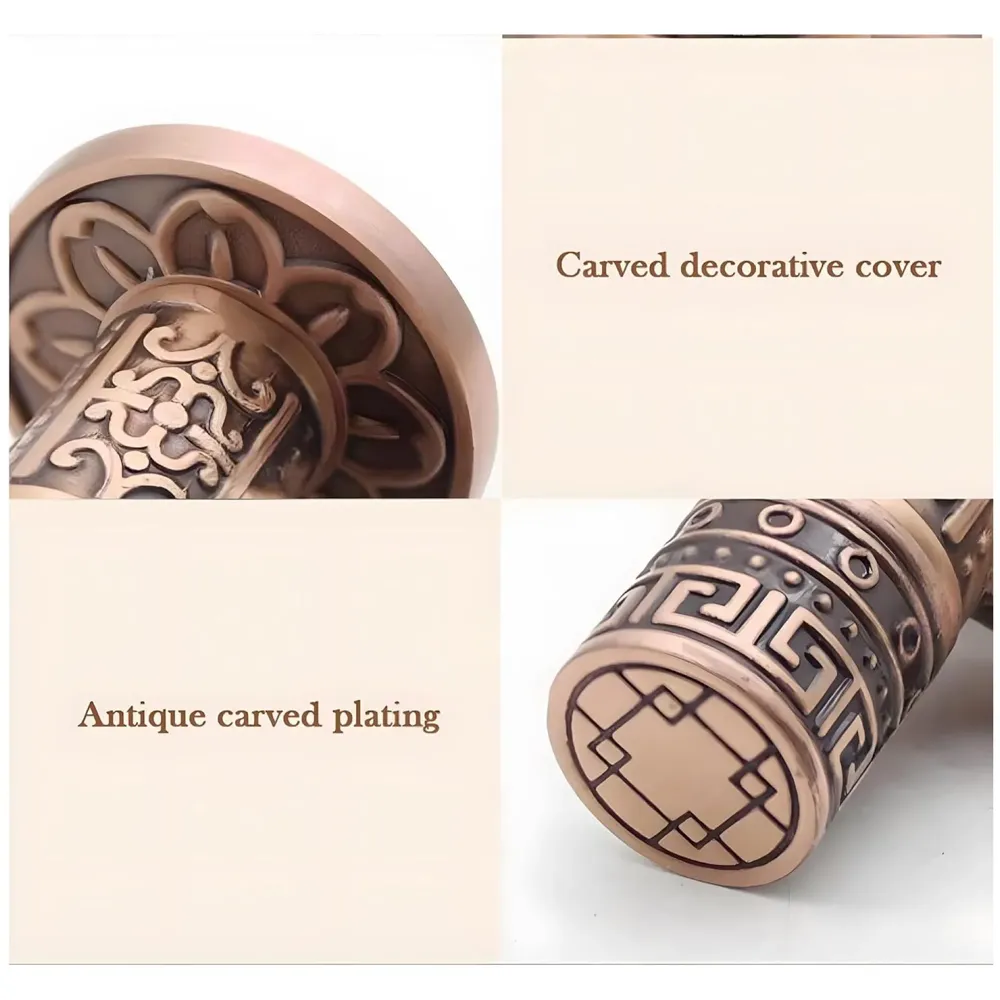 Brass Antique Brown Angular Stop Valve Stop Cock Angle Valve for Bathroom Kitchen Wash Basins tap Connector Geysers with Flange (Brass)