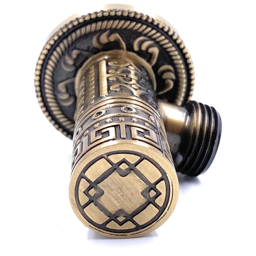 Brass Antique Brown Angular Stop Valve Stop Cock Angle Valve for Bathroom Kitchen Wash Basins tap Connector Geysers with Flange (Brass)