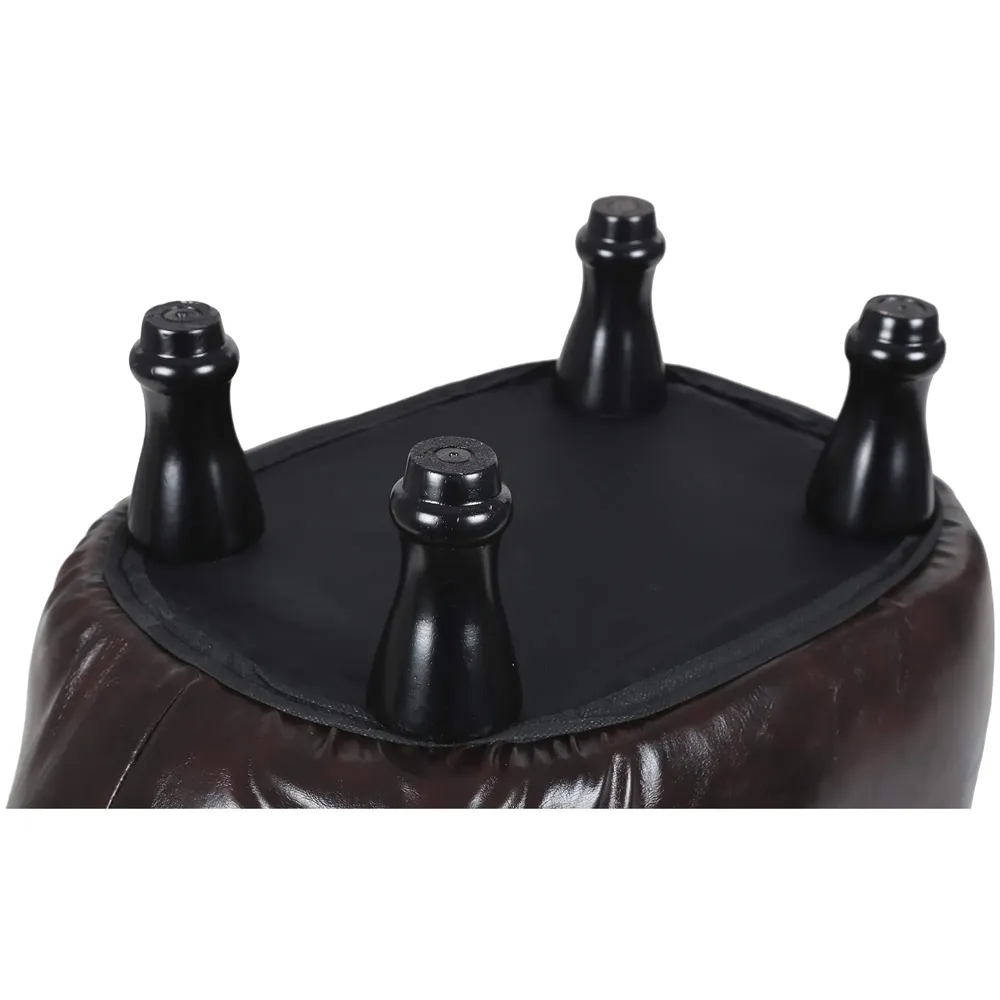 Upholstered Horse Ride-On Ottoman Footrest Stool with Vivid Adorable Animal Shape Padded Seat. (Kids and Adults, Horse) - 7