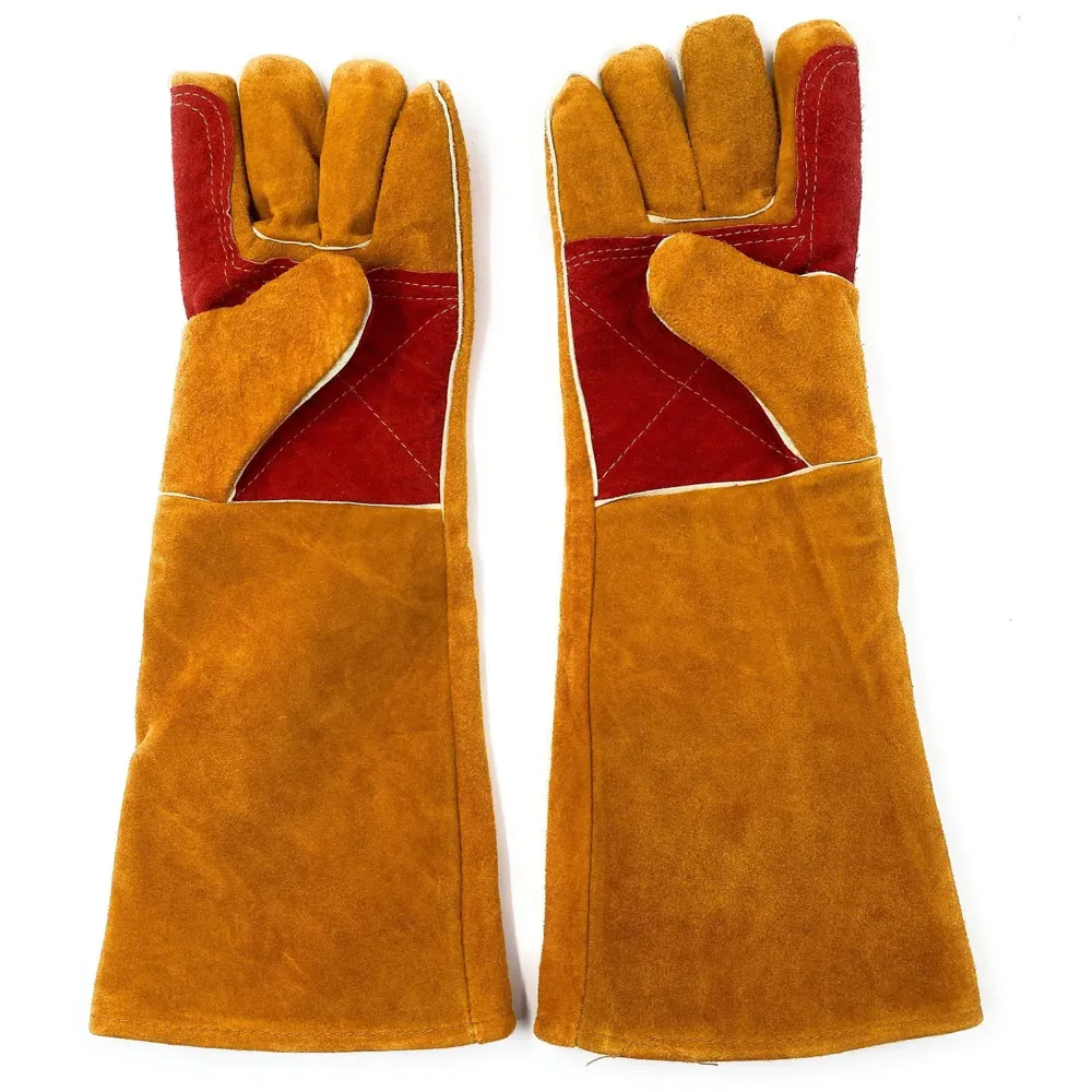 Anti Bite Gloves Safe And Durable Animal handling Gloves For Dog Cat Bird Parrot Lizard Antibite 18 Inches Long. - 5