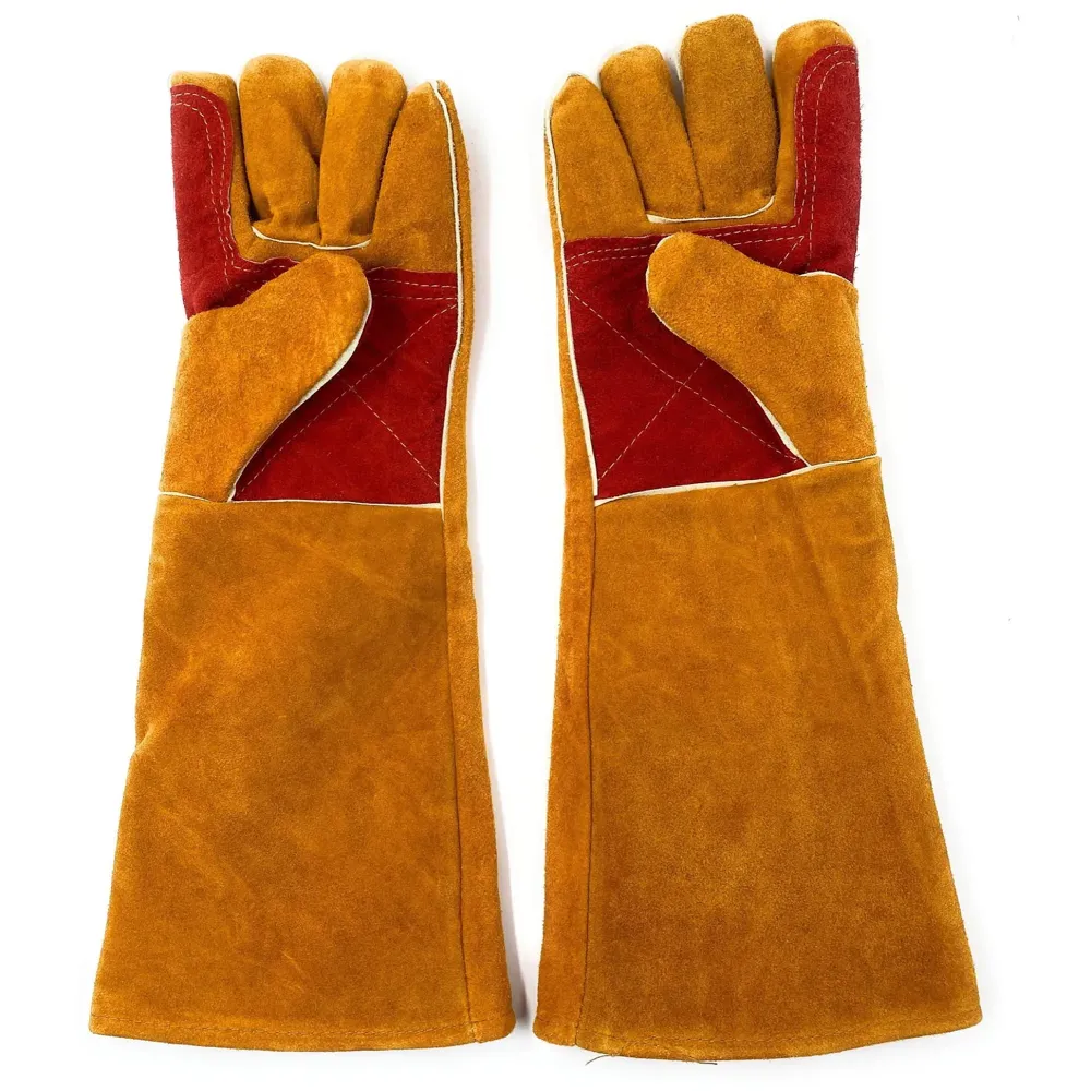 Anti Bite Gloves Safe And Durable Animal handling Gloves For Dog Cat Bird Parrot Lizard Antibite 18 Inches Long.