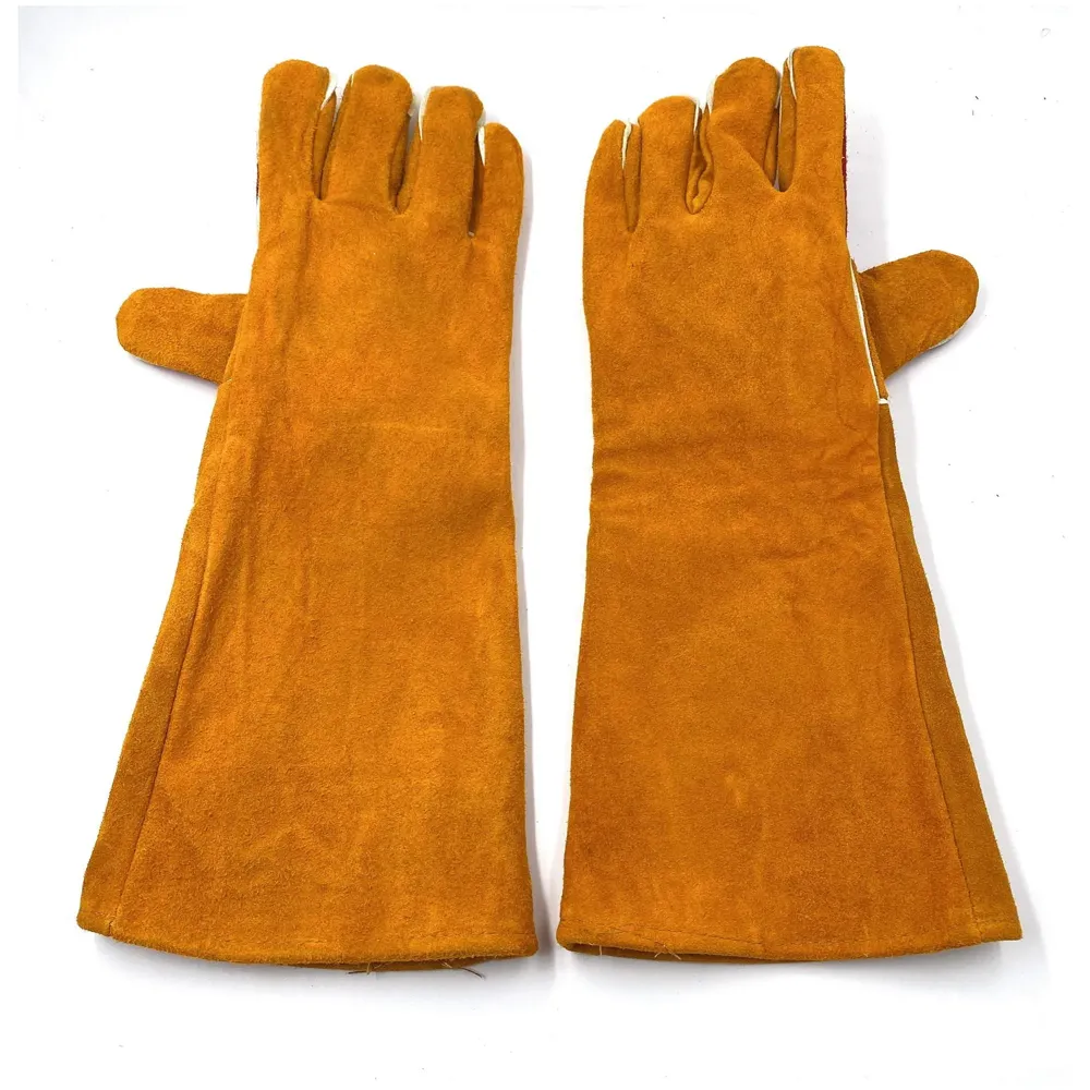 Anti Bite Gloves Safe And Durable Animal handling Gloves For Dog Cat Bird Parrot Lizard Antibite 18 Inches Long.