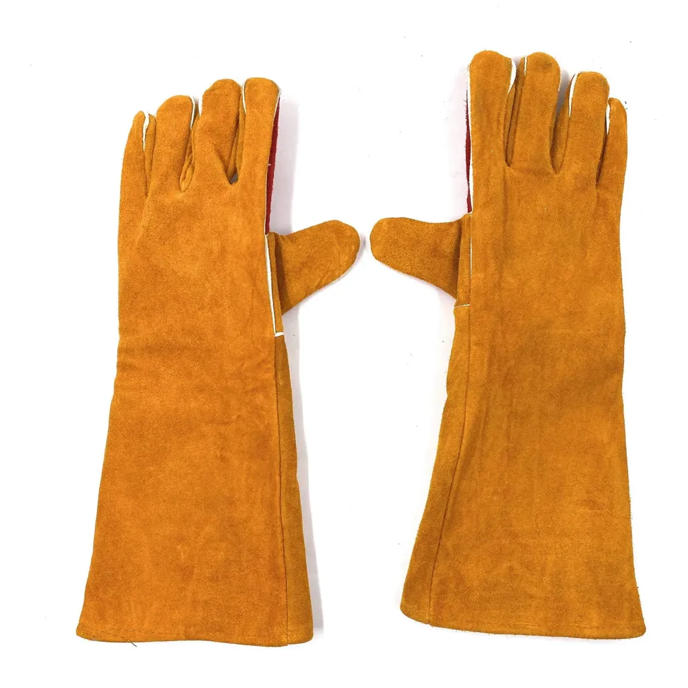 Anti Bite Gloves Safe And Durable Animal handling Gloves For Dog Cat Bird Parrot Lizard Antibite 18 Inches Long.