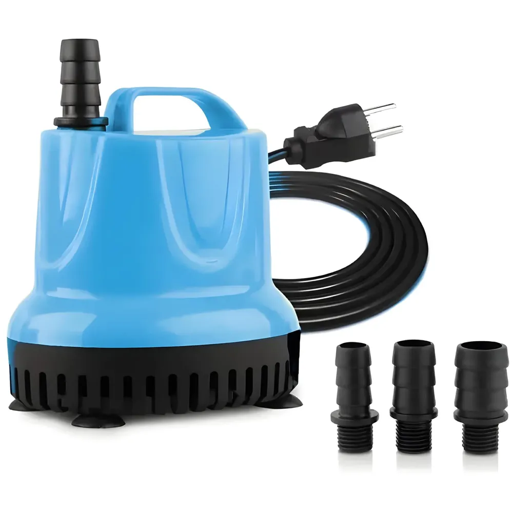 4500L/H 100W Submersible Water Fountain Pump For Aquariums Powerful Large Water Pump for Fountain, Suction Cup Bottom Water Circulation Pumps, Air Pump for Pond