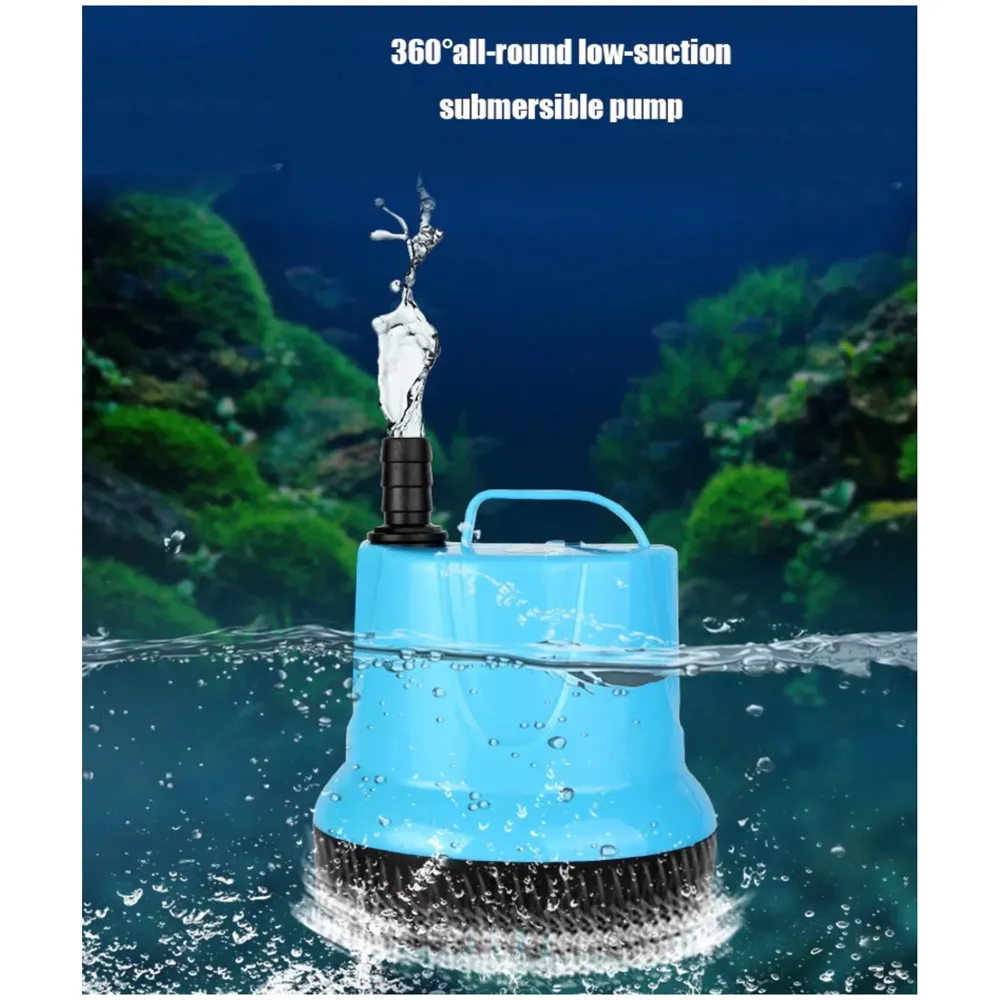 1200L/H 25W Submersible Water Fountain Pump for Aquariums Powerful Large Water Pump for Fountain, Suction Cup Bottom Water Circulation Pumps, Air Pump for Pond