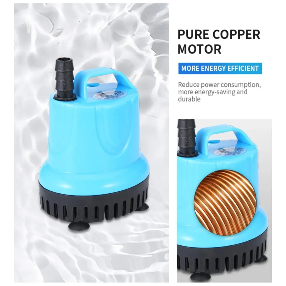 1200L/H 25W Submersible Water Fountain Pump for Aquariums Powerful Large Water Pump for Fountain, Suction Cup Bottom Water Circulation Pumps, Air Pump for Pond