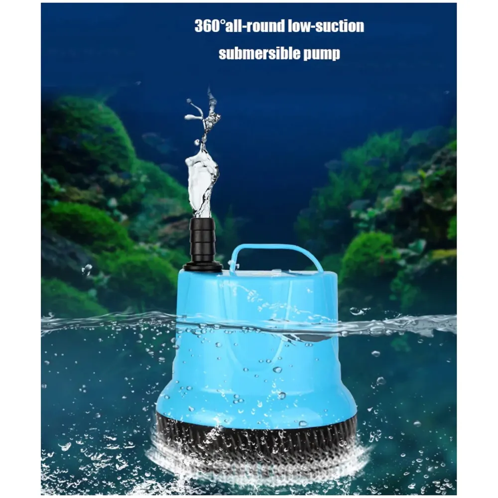 1200L/H 25W Submersible Water Fountain Pump for Aquariums Powerful Large Water Pump for Fountain, Suction Cup Bottom Water Circulation Pumps, Air Pump for Pond