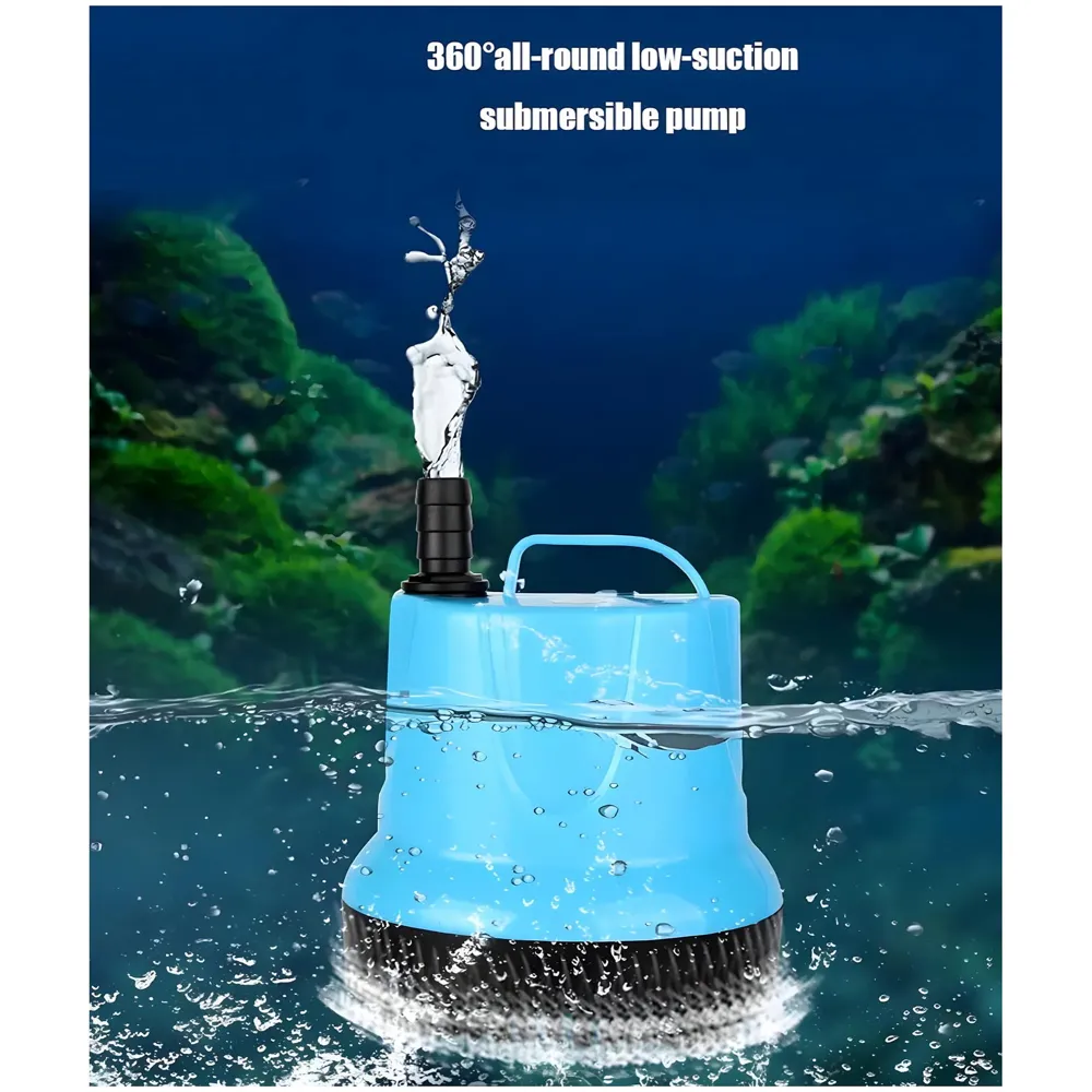 3500L/H 60W Submersible Water Fountain Pump For Aquariums Powerful Large Water Pump for Fountain, Suction Cup Bottom Water Circulation Pumps, Air Pump for Pond