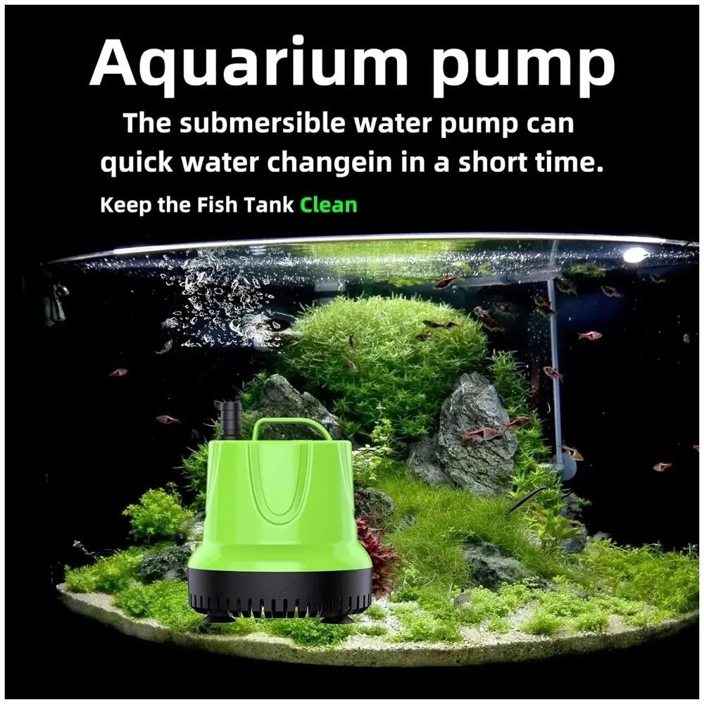 60W 840GPH Submersible Water Pump for Aquarium, Fish Tank, Hydroponics, Pond, Fountain - 7