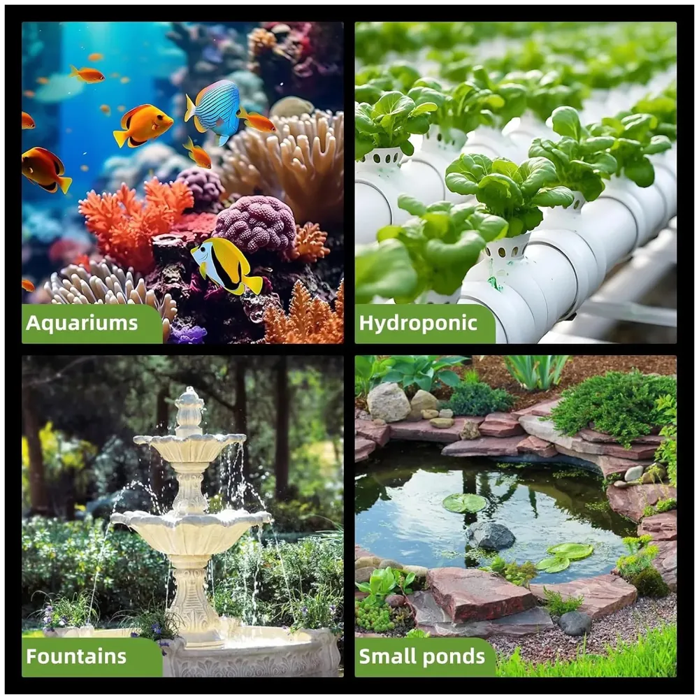 60W 840GPH Submersible Water Pump for Aquarium, Fish Tank, Hydroponics, Pond, Fountain - 8