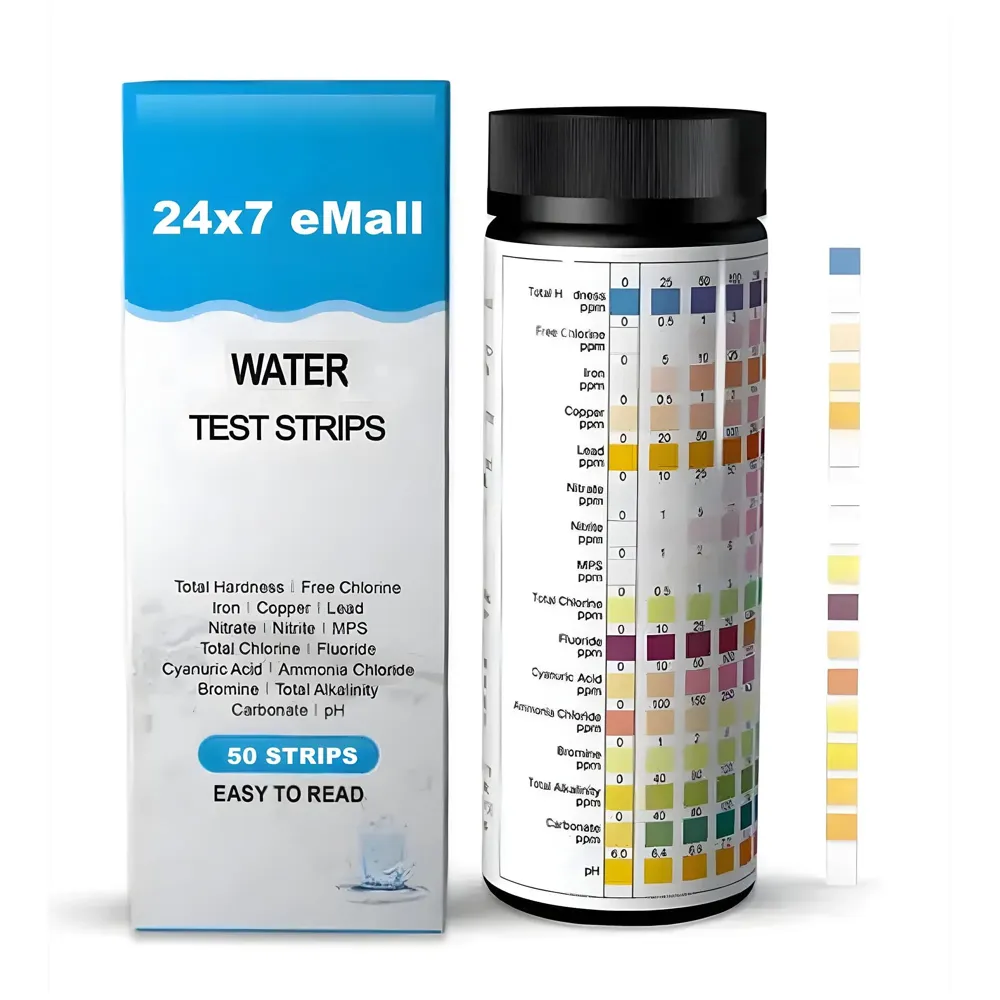 50 Strips 14 in 1 Aquarium Test Strips, Freshwater, Saltwater, Pond Test Strips for Fish Tank Testing pH, Alkalinity, Nitrite, Nitrate, Chlorine, Carbonate, Hardness Copper, Lead Etc