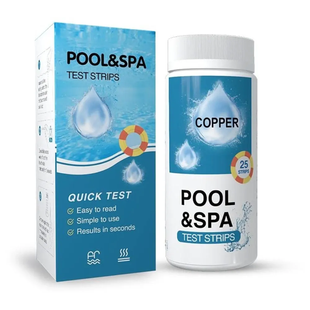 Copper CU Aquarium Test Strips, Kit 100 Strips for Freshwater, Saltwater, Pond Test Strips for Fish Tank, Swimming Pools.