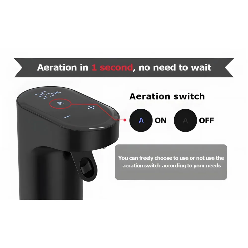 Electric Liquor Dispenser Wine Decanter Digital Aerator Pourer Whiskey Adjustable Quantity Liquor Pump Alcohol Pourer Bar for Home Electric Measuring Cup 0-999ML Adjustment Portable Black - 7