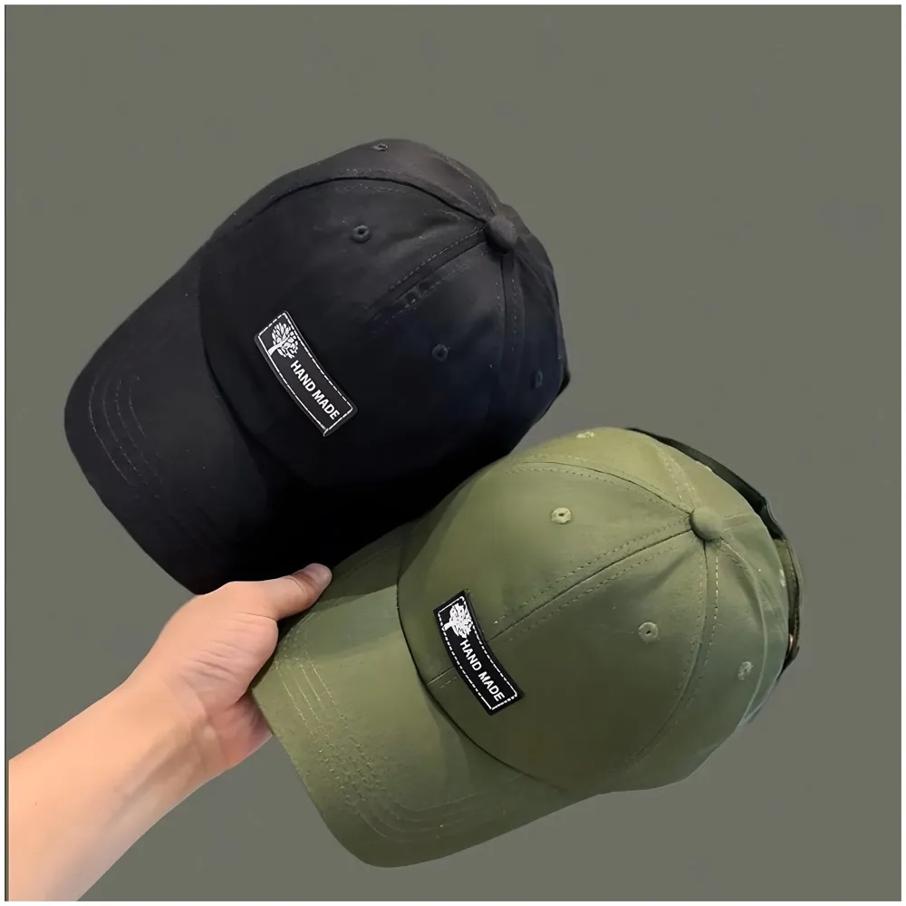 Aviator Cap for Men & Women, Retro Streetwear Baseball Hat with Built-in Aviator Lens Design, Adjustable Cotton Cap – Military Green