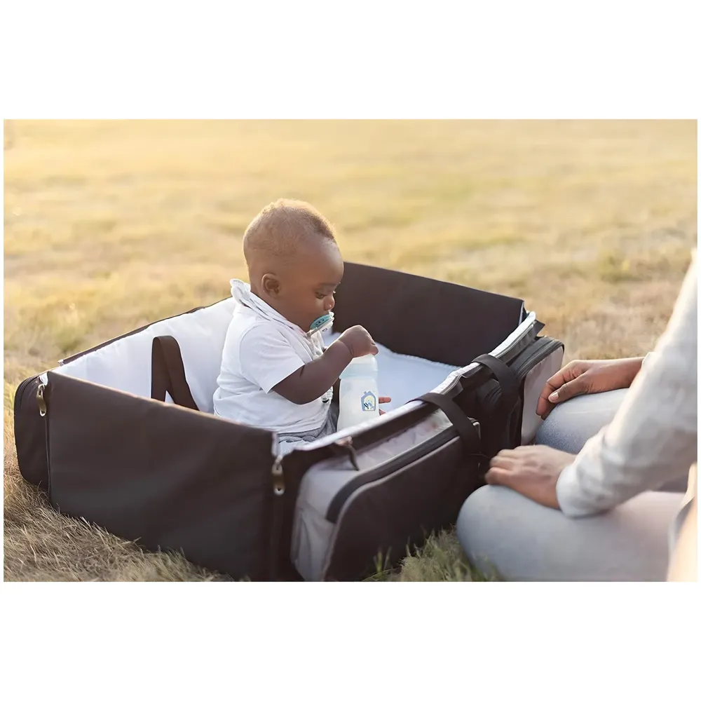 Baby Bed Bag Portable 3 in 1 Portable Bassinet Cot Crib Bags for Infant Sleeping Resting Nappy Changing Station for 0-12 Months