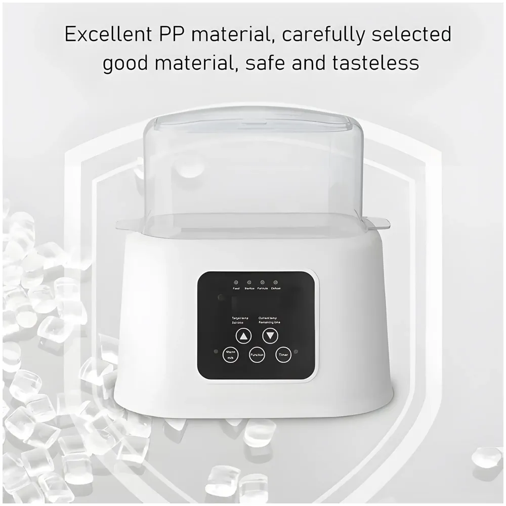 6-in-1 Baby Bottle Warmer & Sterilizer – Fast Heating, Precise Temperature Control, LCD Display, Large Capacity with Pliers and Brush - Bottles not Included, Baby Food Formula Heater - 8