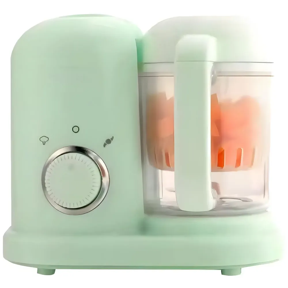 4-in-1 Baby Food Maker Baby Food Processor Food Cooker, Blender, Steamer And Defroster Baby Meal Essentials Make Healthy Fresh Baby Food At Home - Green colour