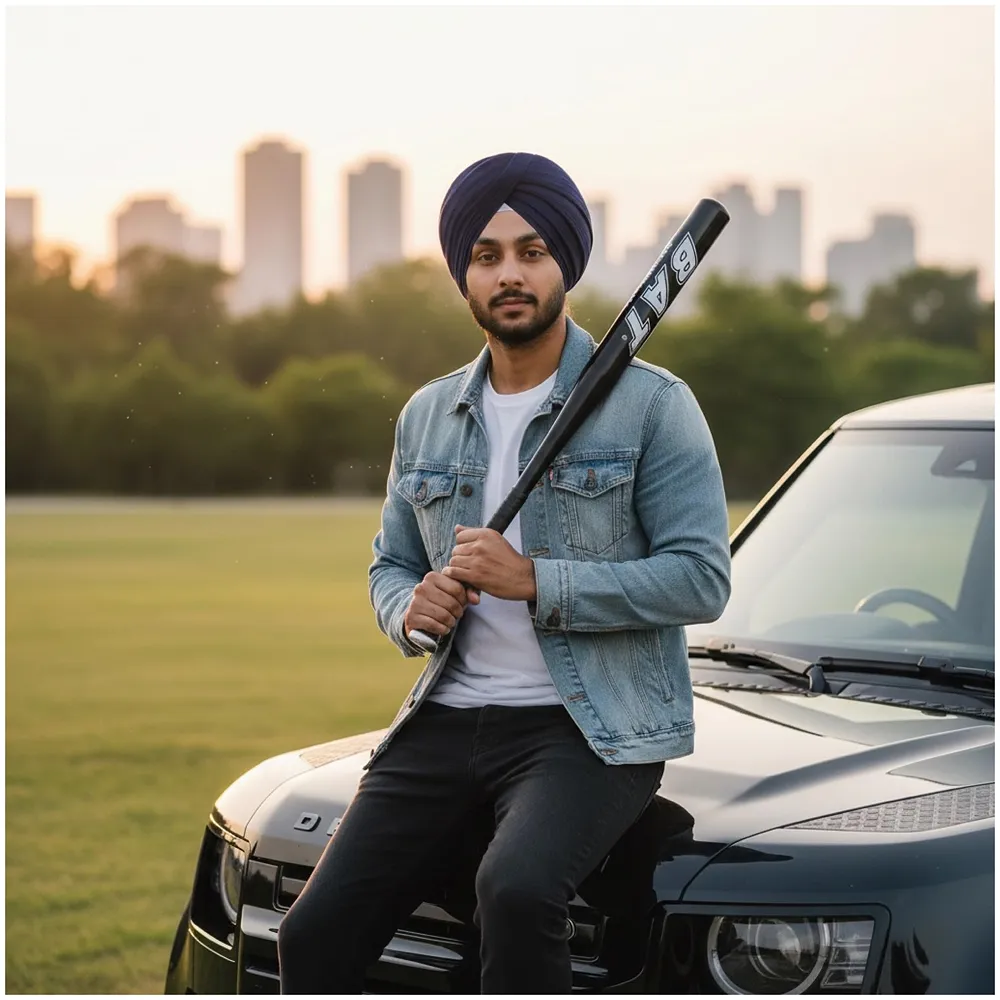 Alloy Steel Baseball Bat 34 Inch | 500 Grams | Anti-Slip Rubber Grip | Spray Coating Finish | for Players Age 12 & Above | Sports Training & Practice