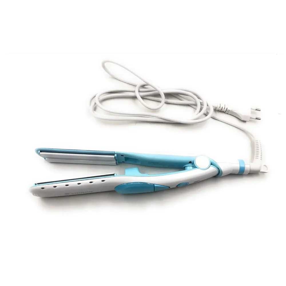 Professional Steam Spray Hair Straightener Curler Tourmaline Ceramic Vapor Flat Iron, with LCD Display and Auto-off Function - 4