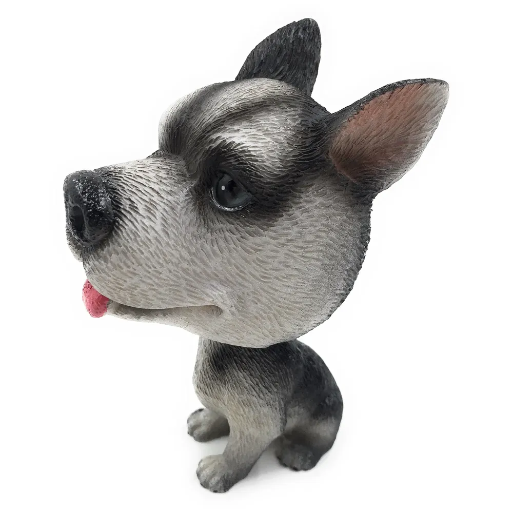 Dog Bobblehead Resin for Cars ~ Desks ~ Study ~ Office ~ Dashboard Decors Size - 4 INCHES (Siberian Husky)