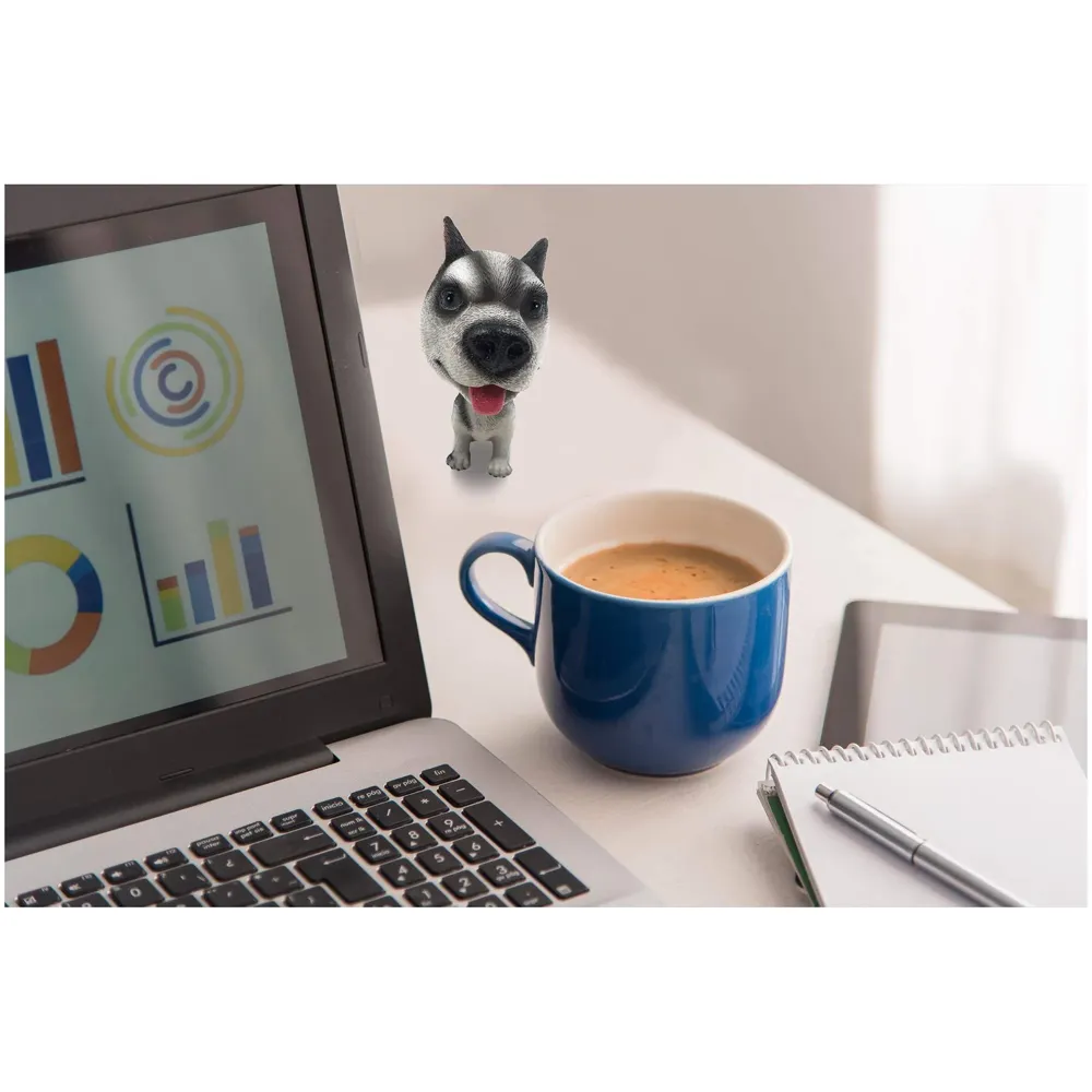 Dog Bobblehead Resin for Cars ~ Desks ~ Study ~ Office ~ Dashboard Decors Size - 4 INCHES (Siberian Husky)