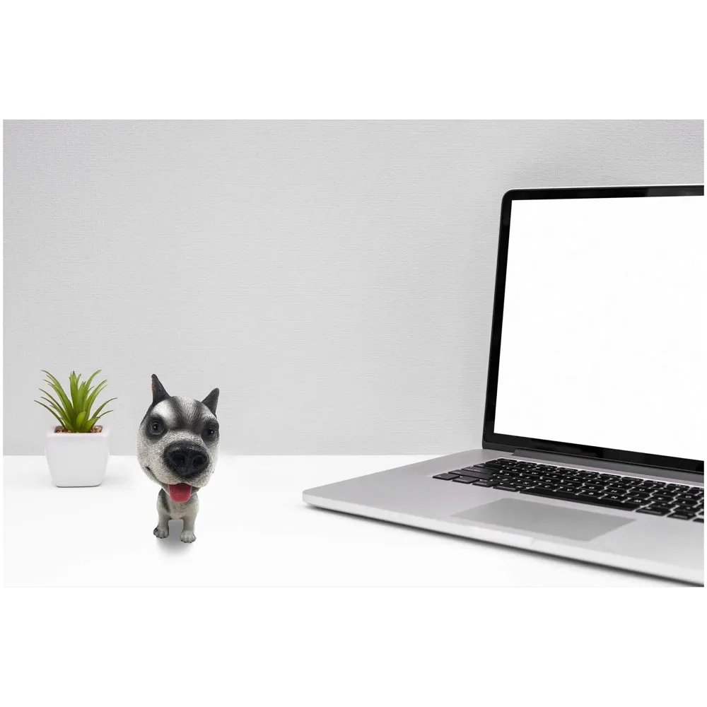 Dog Bobblehead Resin for Cars ~ Desks ~ Study ~ Office ~ Dashboard Decors Size - 4 INCHES (Siberian Husky)