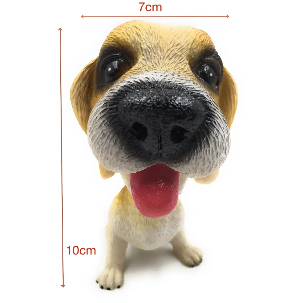 Dog Bobblehead Resin for Cars ~ Desks ~ Study ~ Office ~ Dashboard Decors Size - 4 INCHES (Beagle)