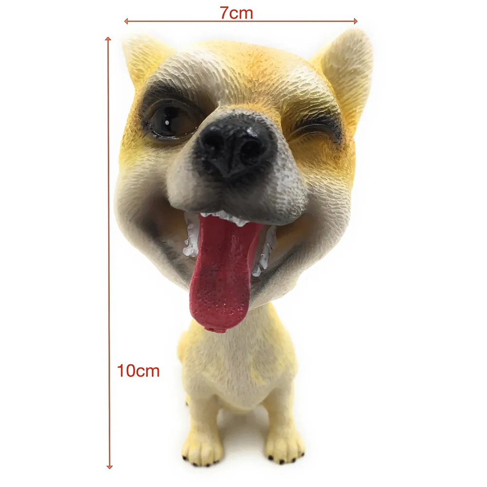 Dog Bobblehead Resin for Cars ~ Desks ~ Study ~ Office ~ Dashboard Decors Size - 4 INCHES (Akita Dog)