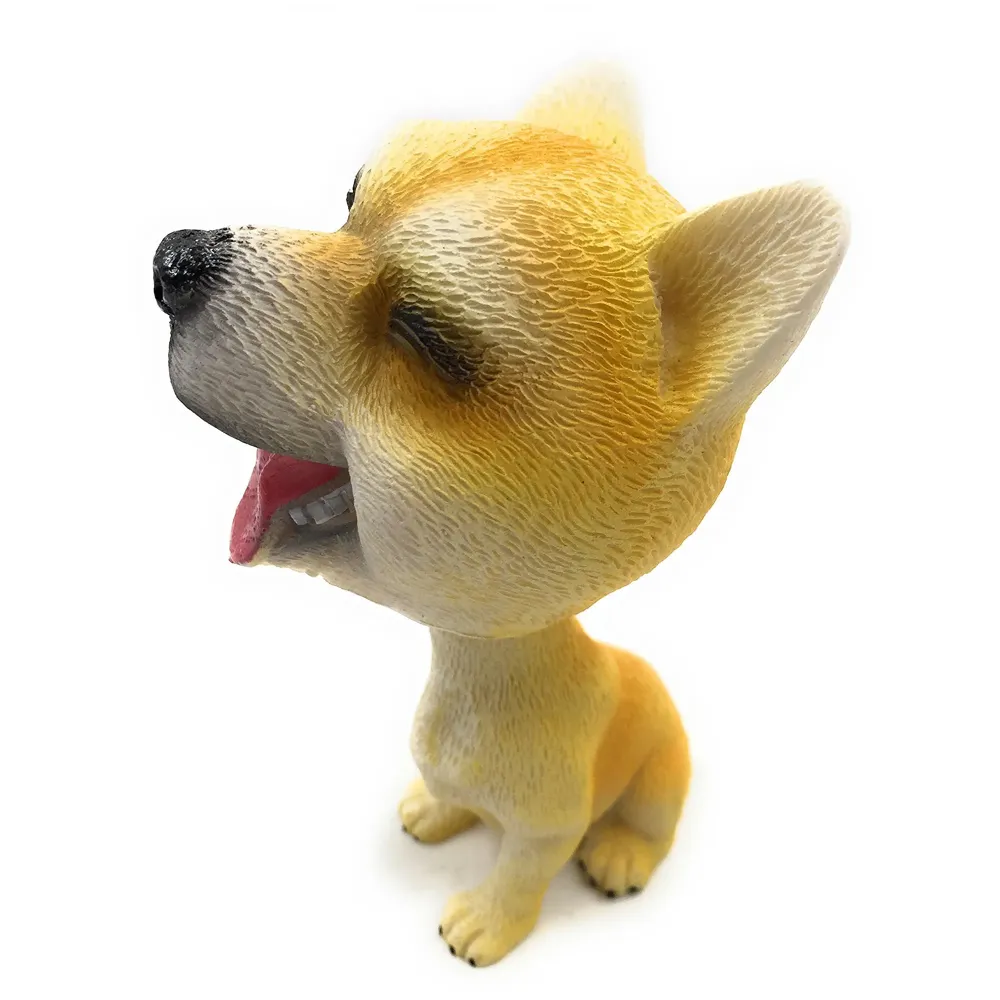 Dog Bobblehead Resin for Cars ~ Desks ~ Study ~ Office ~ Dashboard Decors Size - 4 INCHES (Akita Dog)