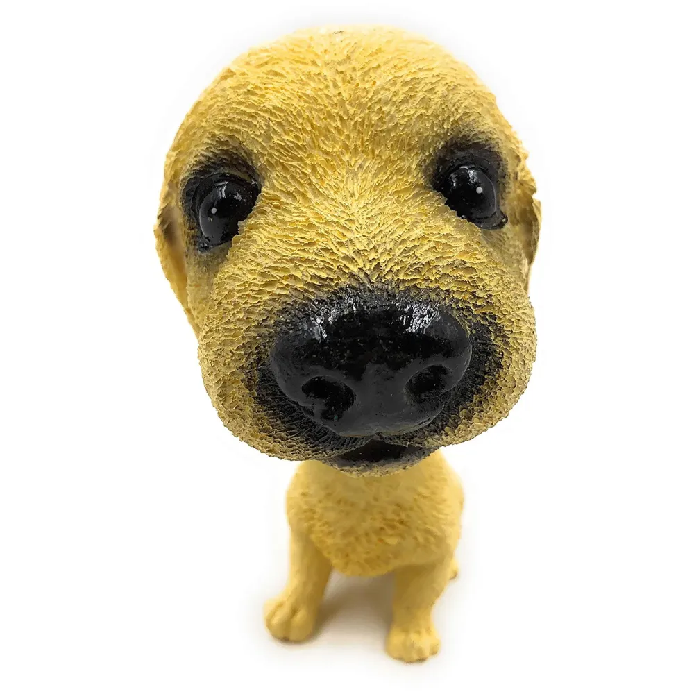 Dog Golden Retriever Bobblehead Resin for Cars ~ Desks ~ Study ~ Office ~ Dashboard Decors (Golden Retriever)