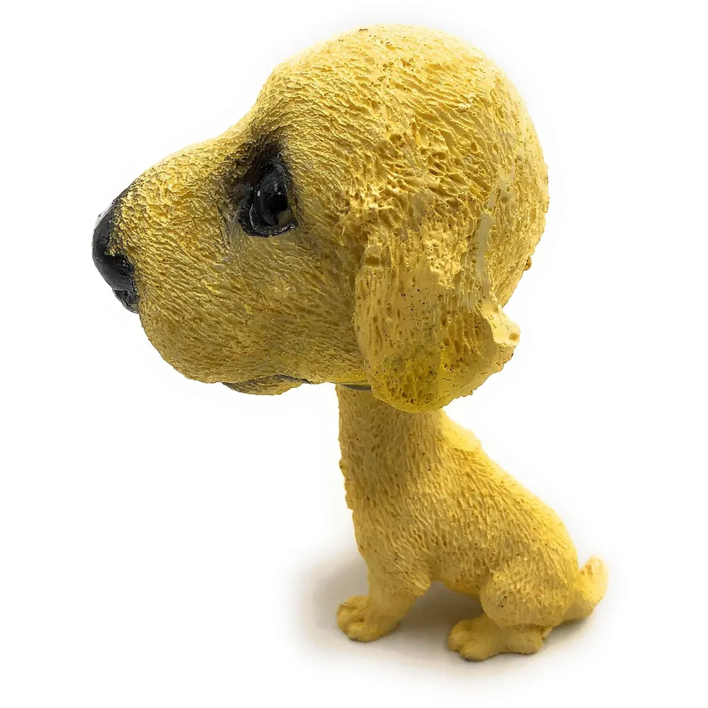 Dog Golden Retriever Bobblehead Resin for Cars ~ Desks ~ Study ~ Office ~ Dashboard Decors (Golden Retriever) - 3