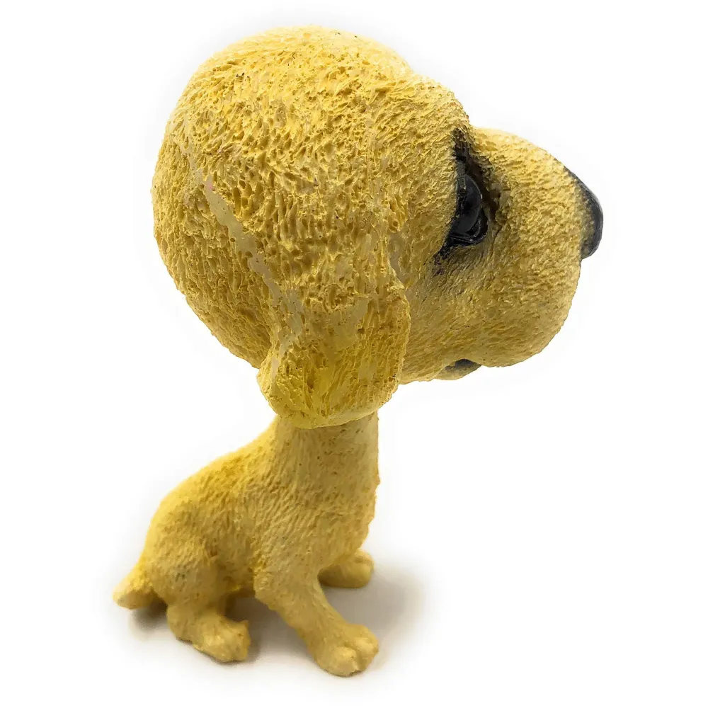 Dog Golden Retriever Bobblehead Resin for Cars ~ Desks ~ Study ~ Office ~ Dashboard Decors (Golden Retriever) - 4