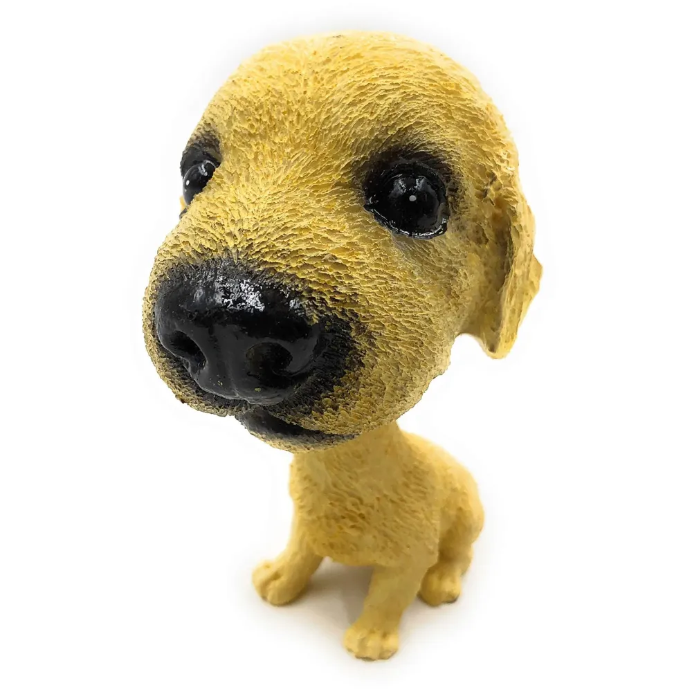 Dog Golden Retriever Bobblehead Resin for Cars ~ Desks ~ Study ~ Office ~ Dashboard Decors (Golden Retriever)