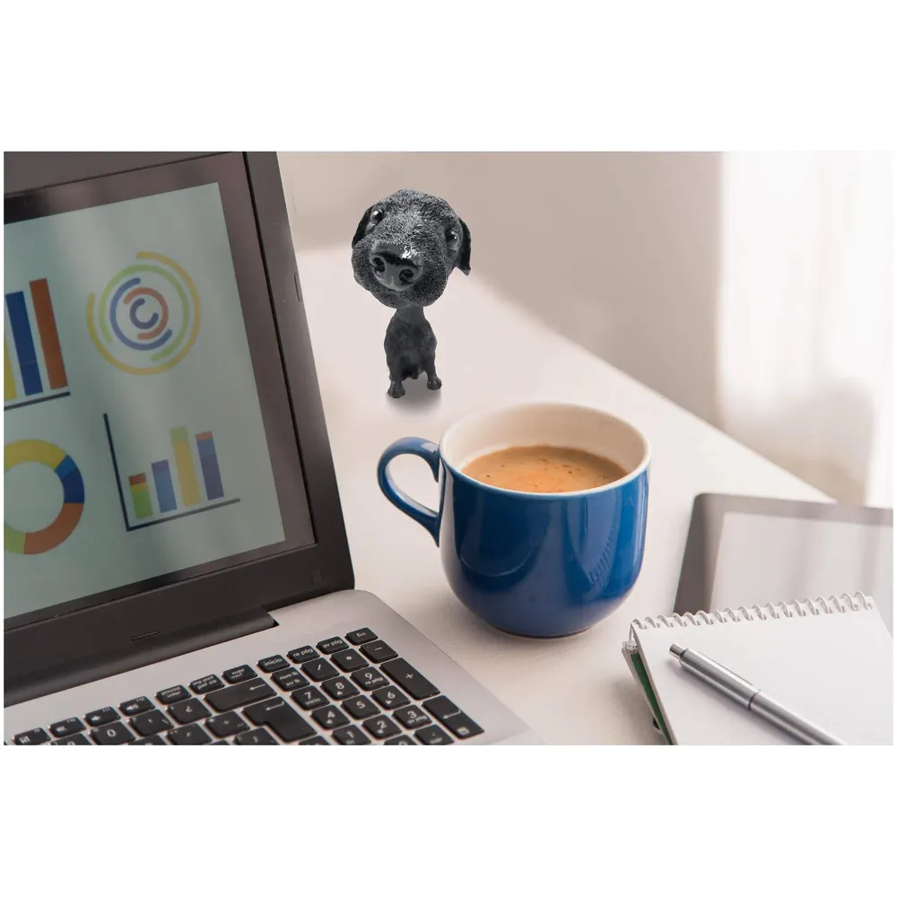 Dog Black Labrador Bobblehead Resin for Cars ~ Desks ~ Study ~ Office ~ Dashboard Decors (Black Labrador)