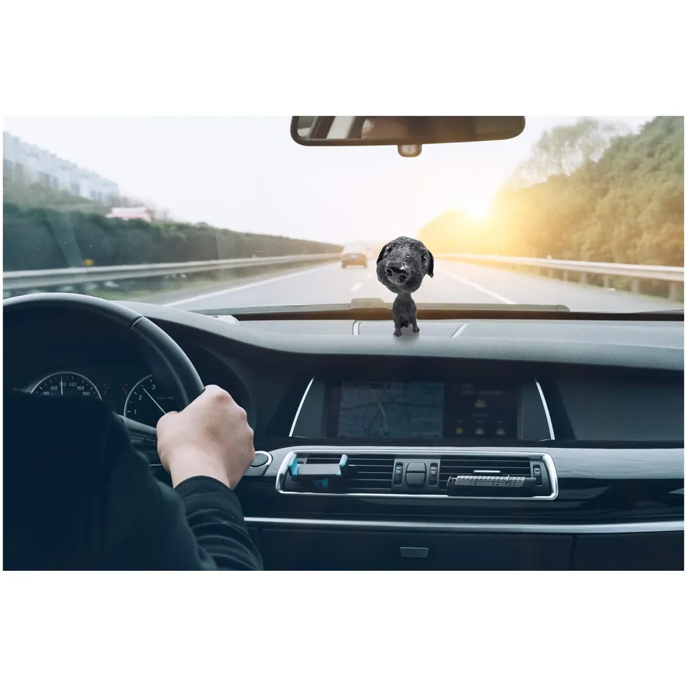 Dog Black Labrador Bobblehead Resin for Cars ~ Desks ~ Study ~ Office ~ Dashboard Decors (Black Labrador)