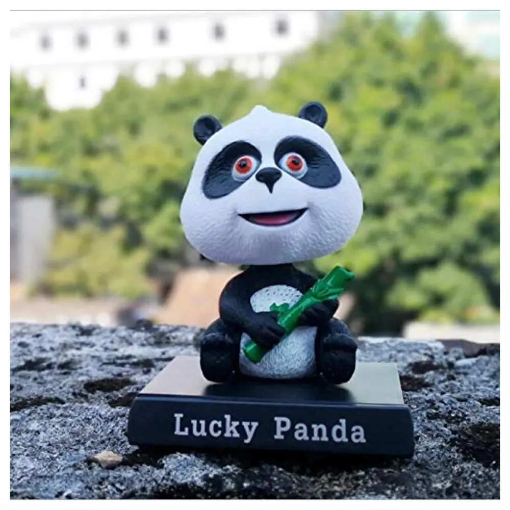 Premium Panda Bobble Head Size 12 cms from Base (Panda)