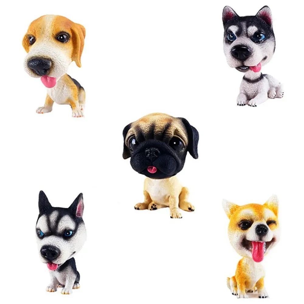Dog Bobblehead Resin For Cars ~ Desks ~ study ~ office ~ Dashboard Decors (Combo)