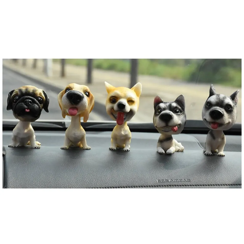 Dog Bobblehead Resin For Cars ~ Desks ~ study ~ office ~ Dashboard Decors (Combo)