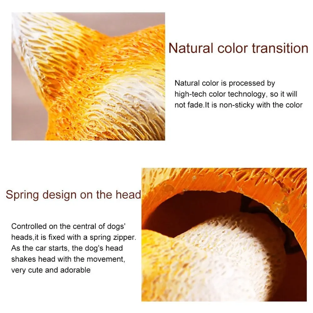 Dog Bobblehead Resin For Cars ~ Desks ~ study ~ office ~ Dashboard Decors (Combo)