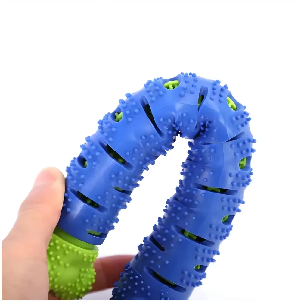 Bone Chew Toy Silicone Pet Stick, Dog Stick, for Teeth Cleaning, Toy Pet - 24.5 cm x 4.5 cm for Small and Large Dogs - 7