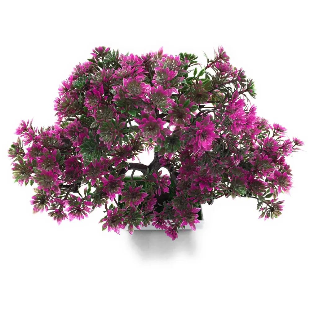 Artificial Bonsai Dwarf Tree with PVC Pot (Pink)