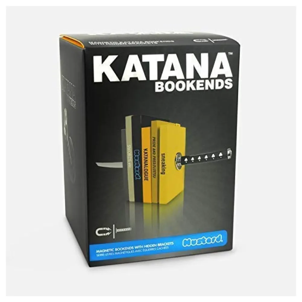 Japanese Style Samurai Sword Ninja Katana Sword Design Magnetic Decorative Bookends