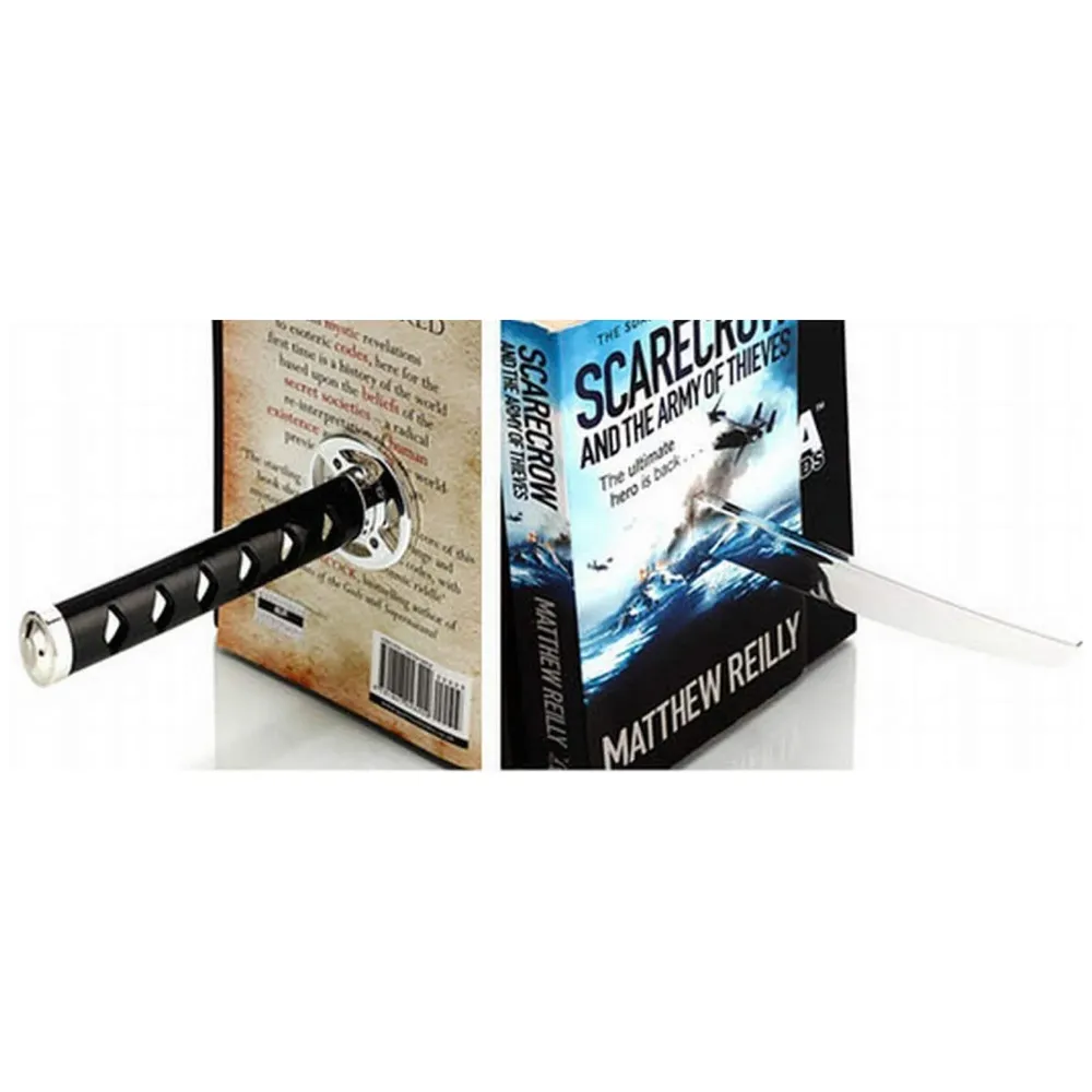 Japanese Style Samurai Sword Ninja Katana Sword Design Magnetic Decorative Bookends