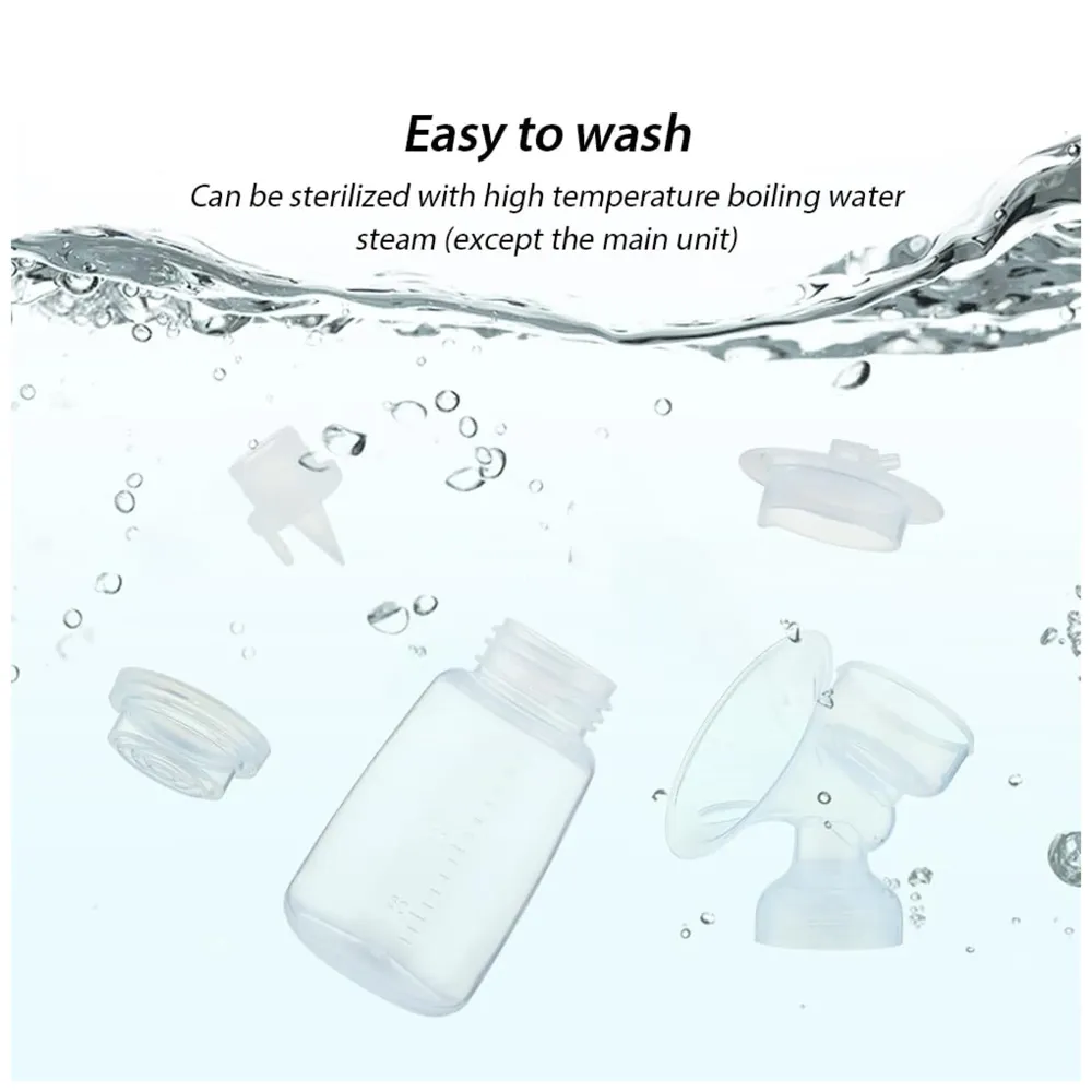 Bioline Automatic Double Portable Breast Pump with Dual Mode, 3 Modes - Massage, Suction, Bionic, Soft Silicone Cushion, BPA Free LCD Display - 6