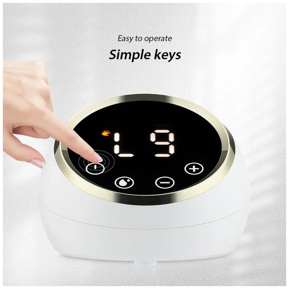 Bioline Automatic Double Portable Breast Pump with Dual Mode, 3 Modes - Massage, Suction, Bionic, Soft Silicone Cushion, BPA Free LCD Display